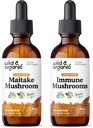 Wild & Organic Maitake Pilze Tinktur 2 fl oz & Immune Pilze Tinktur 2 fl oz