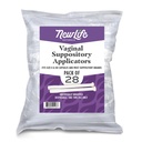Einweg-Kunststoff Vaginal Suppository Applicators: Individuell Wrapped Suppository Applicator für Damen - Passt die meisten Borsäure Suppositorien, Pillen, Tabletten und Größe 0 und 00 Kapseln - 28 Pack
