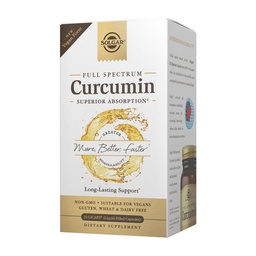 Solgar Full Spectrum Curcumin - 30 LiCaps - Überlegene Absorption - Gehirn, Joint & Immune Health - Vegan, Glutenfrei, Non-GMO, Dairy Frei - 30 Servierungen