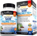 Saw Palmetto für Männer mit Pygeum Bark Extract und Beta-Sitosterol - Unterstützt Prostata-Gesundheit und gesunde Prostata-Funktion - fördert Urinär-Gesundheit und normaler Urinärfluss - Non GMO Gluten Free 60 Ct