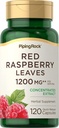 Piping Rock Rot Himbeer Blatt Kapseln | 1200mg | 120 Pillen | Konzentrierte Blätter Extrakt | Non GMO, Glutenfreie Ergänzung