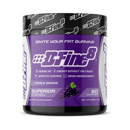 Thermogenic Pre-Workout Energy Powder & Shredding Supplement, Boost Energy Mood & Focus, Sugar Free, Enthält Senaktiv, Endurance, 300mg Koffein, N-Acetyl-L-Tyrosin (Fierce Grape)