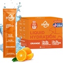 MyHy Liquid Hydration Packets, Elektrolyt Drink Mix für Erwachsene & Kinder Hydration Support, Dehydration Relief für Reisen, Schwangerschaft, Fitness, Bachelor & Bachelorette Party – Orange, 50 Count