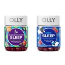 OLLY Muscle Recovery Schlafgummis mit Tart Cherry, 40 Count und Kinder schlafen Gummy mit Melatonin, Kamille, 50 Count