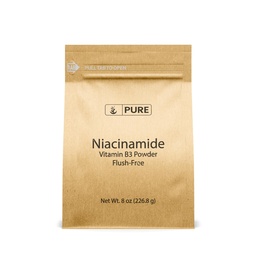 PURE ORIGINAL INGREDIENTS Niacinamid (8oz) Flush-Free Vitamin B3 Pulver, Nahrungsergänzung