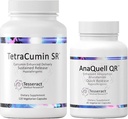Tesseract Medizinische Forschung TetraCumin SR Joint Support Supplement & AnaQuell QR, Stress &amp; Mood Support Supplement
