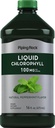 Piping Rock Liquid Chlorophyll 100mg | 16 oz | Mint Flavor | für Damen und Herren | Vegan, Non-GMO und glutenfreie Formel