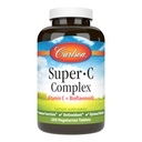 Carlson - Super-C-Komplex, Vitamin C + Bioflavonoide, Immunfunktion & Optimale Wellness, Antioxidans, 250 vegetarische Tabletten