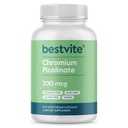 BESTVITE Chromium Picolinate 200mcg (250 Vegetarische Kapseln) - No Stearates - No Dicalcium Phosphate - Vegan - Glutenfrei - Non-GMO