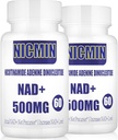 800MG Liposomal NAD+ mit TMG 300MG, Actual NAD+ Supplement, Superior Absorption Boost NAD Plus für Zellenergie, Gesundes Altern und Muskelreparatur 120 Kapseln (Pack von 2)