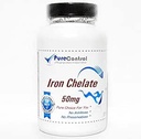Eisen Chelate 50mg // 200 Kapseln // Pure // von PureControl Supplements