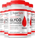 NutraRize (5 Pack) Zucker Sync Glyco Optimizer Kapseln, Offizielle SugarSync Glyco Optimiser, Zucker Sync Joint Optimizer, Zucker Sync Gluco Cleanse Detox Formula, SugarSync Glycol Bewertungen (300 Kapseln)