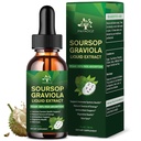 (1 Pack) Soursop Liquid Drops Plus Sea Moss Extrakt, Graviola Bitters Flüssiger Extrakt für Zellunterstützung & Regeneration, Immune Boost, Leber und Schlaf, Soursop Öl Kräuter Güte, 1 Fl Oz