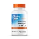 Doctor's Best Purified & Clear Omega 3 Fischöl mit Goldenomega, unterstützt Herz, Auge, Gehirn, & Joint Health, Non-GMO, Gluten Free 120 Marine Softgels