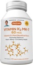 ANDREW LESSMAN Vitamin K2 MK7 60 mcg 60 Softgels - Essential for Healthy Calcium Utilization, fördert Optimum Skelett, Herz und Arterial Health. Keine Zusatzstoffe. Kleine leicht zu schlucken Softgels