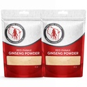 Rotes Panax Ginseng-Pulver mit natürlichen Ginsenosiden (16 oz)- Unterstützt gesunde Energie, Vitalität, Stimmung und mehr, koreanisches Panax Ginseng-Root-Pulver für Feuchtigkeit, Kaffee oder Getränke (2 Packungen)