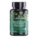 PlantFusion Vegan Magnesium Glycinate Complex 400 mg - Hohe Absorption & Bioverfügbarkeit - Chelat - Unterstützt Muskelentspannung, Schlaf, Cardio Gesundheit, Stressentlastung und Energieproduktion - Non GMO
