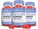 Justified Laboratories (3 Pack MIcrobio Keto ACV Gummis Extreme 2000MG Micro Bio Keto Gummies Apfelessig Formuliert mit Granatapfelsaft Pulver B12 Vegan Non GMO 180 Gummys
