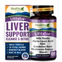 Liver Cleanse Detox & Repair – 28-in-1 Liver Support - Milk Thistle Dandelion NAC Alpha Lipoic Acid Artichoke & Reishi Chaga Turkey Tail Mushroom – Active Liver Health Supplement, 1540mg (60 Kapseln)