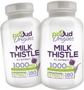 1000mg Milchdistel hilft gesunde Leberfunktion zu erhalten, Gesundheit zu optimieren, schnelle Freisetzung, Glutenfreie Ergänzungen - 6-Monats-Versorgung (2 Pack)