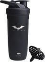 Smartshake DC COMICS Reforce Edelstahl Protein Shaker Bottle 900 ml | 30 oz - Lecksichere Schraub Lid - BPA Free – Unisex - Nicht isoliert - Batman