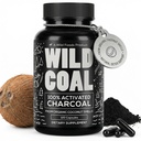 Wild Foods Activated Charcoal Capsules | 100% Organic Coconut Shells Active Tablets für Bloating & Hangover | Lab Tested & Non-GMO Detox Pills | Made in USA (120 Kapseln)