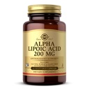 Solgar Alpha Lipoic Acid 200 mg, 50 pflanzliche Kapseln - Antioxidant-Unterstützung - Hilft, Glutathion, Vitamin C & E, CoQ-10 - Non-GMO, Vegan, Glutenfrei, Dairy Free, Kosher - 50 Servierungen