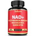Satoomi NAD Ergänzung mit Nicotinamid Riboside NR, Resveratrol, Quercetin - 60 Count - 30 Tage