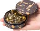 Pillen-Gehäuse für Geldbeutel & Tasche - Metall Tägliche Pille Box für Reisen, Tragbare wasserdichte Pille Organizer Einzelmedizin Behälterhalter für Vitamine, Fischöl, Ergänzungen