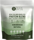 Taha Health & Nutrition Mind + Body Protein Blend – Natürlich, Unflavored | 25g Protein von Whey & Collagen + 400mg Milch Phospholipide | Grass-Fed, Free-Range Neuseeland Dairy | 2LB