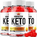(3 Pack) Ignite Keto ACV Gummies - Advanced Formula Ignite Keto Plus ACV Gummies Apfelessig Ignite ACV Diätetische Ergänzung (180 Gummies)