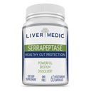 Serrapeptase Pure Digestive Proteolytic Enzymes Enteric Coated Premium Healthy Gut Protection and Vegan Liver Support Supplement für Sinus, Respiratory and Gut Health NonGMO (60 Caps)