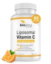 Liposomales Vitamin C, gesundes Immunsystem, unterstützt Herzgesundheit, Enhanced Energy Level, Antioxidante Eigenschaften, 1400mg pro Servieren, 180 Kapseln