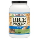 NutriBiotic Plain Rice Protein, 3 lb (1,36 kg) | Low Carb, Vegan & Raw Protein Pulver | Gezüchtet und verarbeitet ohne Chemikalien, Gluten oder GVO | Keto Friendly & Easy to Digest