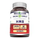 Erstaunliche Formeln HMB (Beta-Hydroxy Beta-Methylbutyrat) Ergänzung | 2000 Mg pro Servieren | 120 Tabletten | Non-GMO | Gluten Free | Made in USA