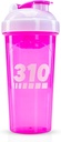 310 Nutrition Protein Shaker Bottle - Durable Blender Bottle Shaker for Meal Replacement Protein Powders, Lemonade Mix, And Pre Workout - BPA-Free & Spülmaschine Safe Mixer Cup - Pink