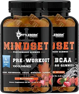 Mindset Nahrungsergänzungsgummis für Energie und Leistung | Natürlich aromatisiert |Vegan und Glutenfrei | Multi-Vitamine (Combo Pack)