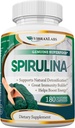 vibraxlabs Spirulina Kapseln – 100% reine 1000mg Servieren (500mg Veggie Kapseln) Pulver-Ergänzung, unterstützt natürliche Entgiftung, Vorteile Gesundheit auf einer zellulären Ebene, Best mit Chlorella