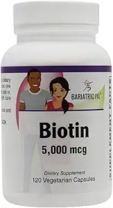 BariatricPal Biotin 5.000 mcg Easy Swallow Kapseln (120ct Bottle)