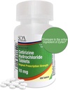 SDA Laboratories All Day 24-Hour Allergy Medicine 100 Count Antihistamin für Allergien, Pollen, Hay Fever, Dry, Itchy Eyes | Cetirizine HCl 10mg Tabletten