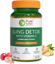 SENTA Pure Nutrition Lung Detox Ergänzung mit natürlichen Kräutermischung von Vitamin C, Grapeseed & Vasaka Blätter Extrakt | Lung Cleanser für die Entgiftung von Lung und Immune Defence - 60 Veg Kapseln