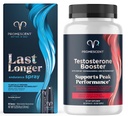Promescent Delay Spray für ihn (7.4ml) + Testosteron Booster für Männer Supplement mit Tongkat Ali (LongJack), KSM-66 Ashwagandha, Horny Goat Weed, Energy, Stamina