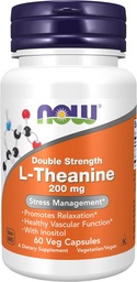 Jetzt Lebensmittel: L-Theanin Stress Management 200 mg, 60 caps (2 Pack)