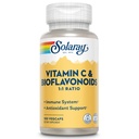 SOLARAY Vitamin C 500mg mit Citrus Bioflavonoiden, 1:1 Ratio - Antioxidans und Immununterstützungsergänzung - Vitamin c mit Rose HIPS und Acerola, Vegan, 60-Tage Garantie, 50 Servietten, 100 VegCaps