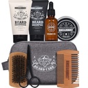 Rinse & robuste Bart Kit Bart Pflege Grooming für Männer Bart Reise Set Geschenkset für Männer Reisen Tasche für Männer Vater Vater Geschenk