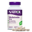 Natrol Melatonin 3 mg, Nahrungsergänzungsmittel für erholsamen Schlaf, Schlafzusätze für Erwachsene, 60 Melatonin Tabletten, 60 Tage Versorgung