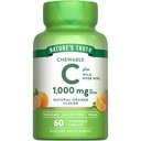 Nature's Truth Kaubares Vitamin C mit Rose Hips | 1000 mg | 60 Tabletten | Vegan, Non-GMO & Gluten Kostenlose Ergänzung