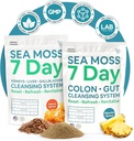 Atlantic Naturals Sea Moss 7-Day Full Body Cleanse Detox Bundle, Colon Cleanse Powder mit Psyllium Husk Senna Powder & Organic Sea Moss Powder Kidney, Liver, Gallbladder, Ananas Flavor Drink Mix