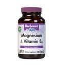Bluebonnet Nutrition Magnesium & B6 – 400 mg Magnesiumoxid & Aspartat mit Vitamin B6 25 mg – Heart & Brain Magnesium Complex for Women & Men* - Non-GMO, Vegan, Glutenfrei - 90 Gemüsekapseln