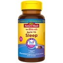 Nature Made Wellblends Back To Sleep, Lower Dose Melatonin 1 mg, L theanine 100 mg und GABA 100mg, Sleep Supplement, 40 Fast Dissolve Tablets